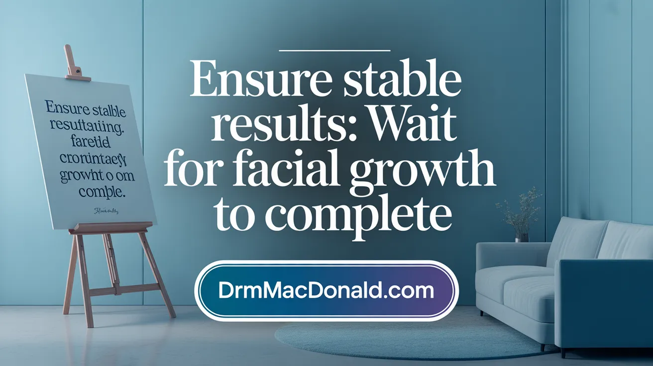 Ensure Stable Results: Wait for Facial Growth to Complete