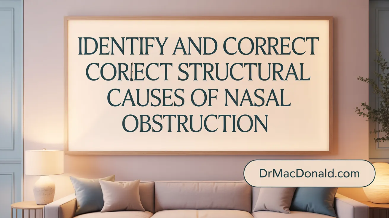 Identify and Correct Structural Causes of Nasal Obstruction