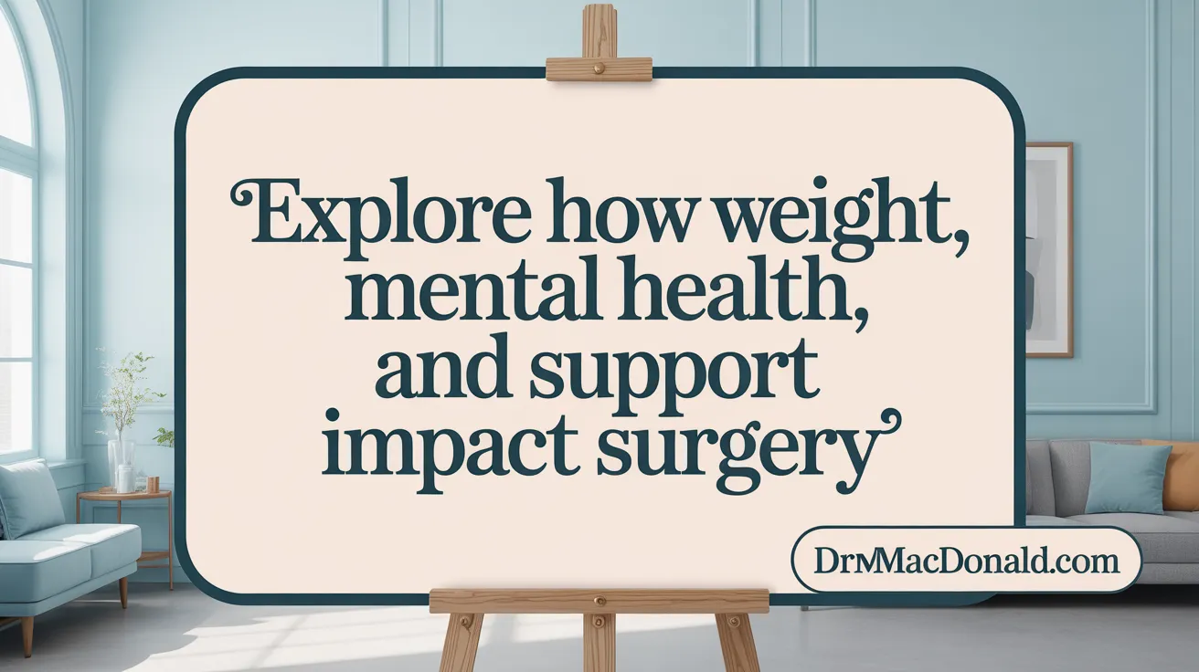 Explore How Weight, Mental Health, and Support Impact Surgery