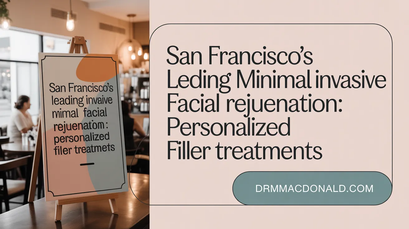 San Francisco's Leading Minimal Invasive Facial Rejuvenation: Personalized Filler Treatments
