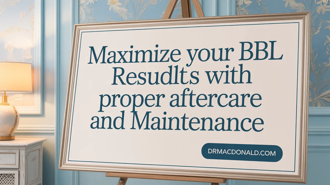 Maximize your BBL results with proper aftercare and maintenance