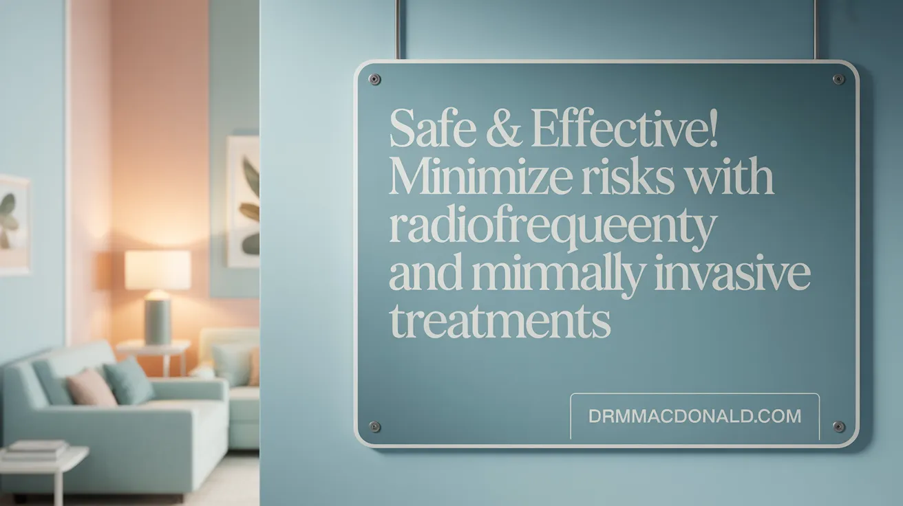 Safe & Effective! Minimize Risks with Radiofrequency and Minimally Invasive Treatments