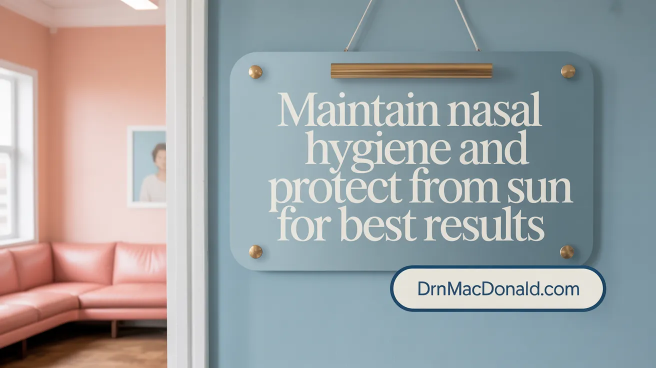 Maintain Nasal Hygiene and Protect from Sun for Best Results