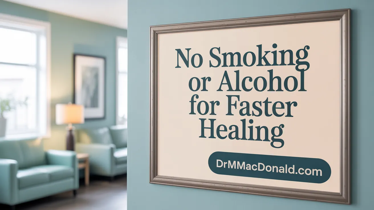 No Smoking or Alcohol for Faster Healing