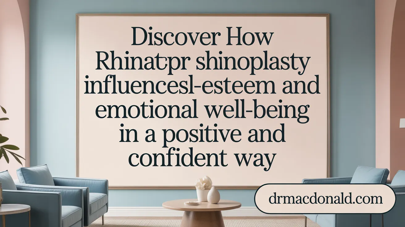 Discover how rhinoplasty influences self-esteem and emotional well-being