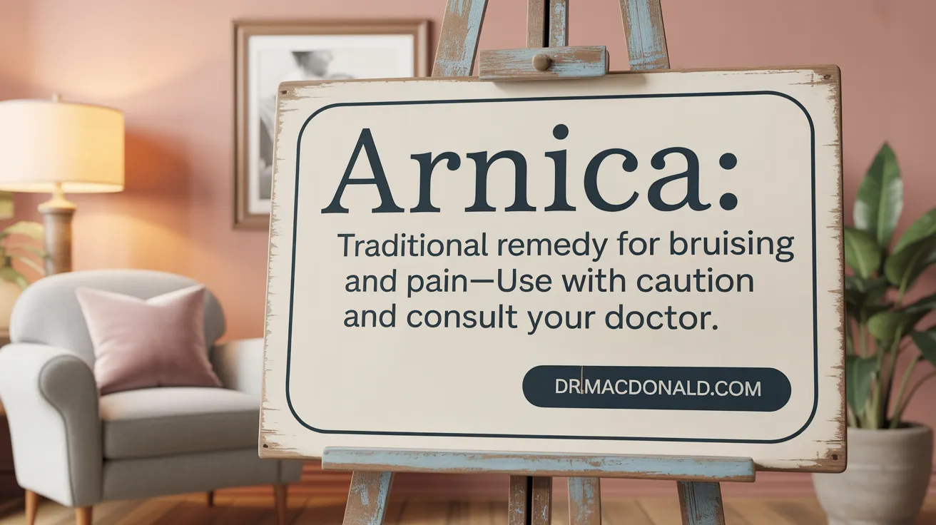 Arnica: Traditional Remedy for Bruising and Pain—Use with Caution and Consult Your Doctor