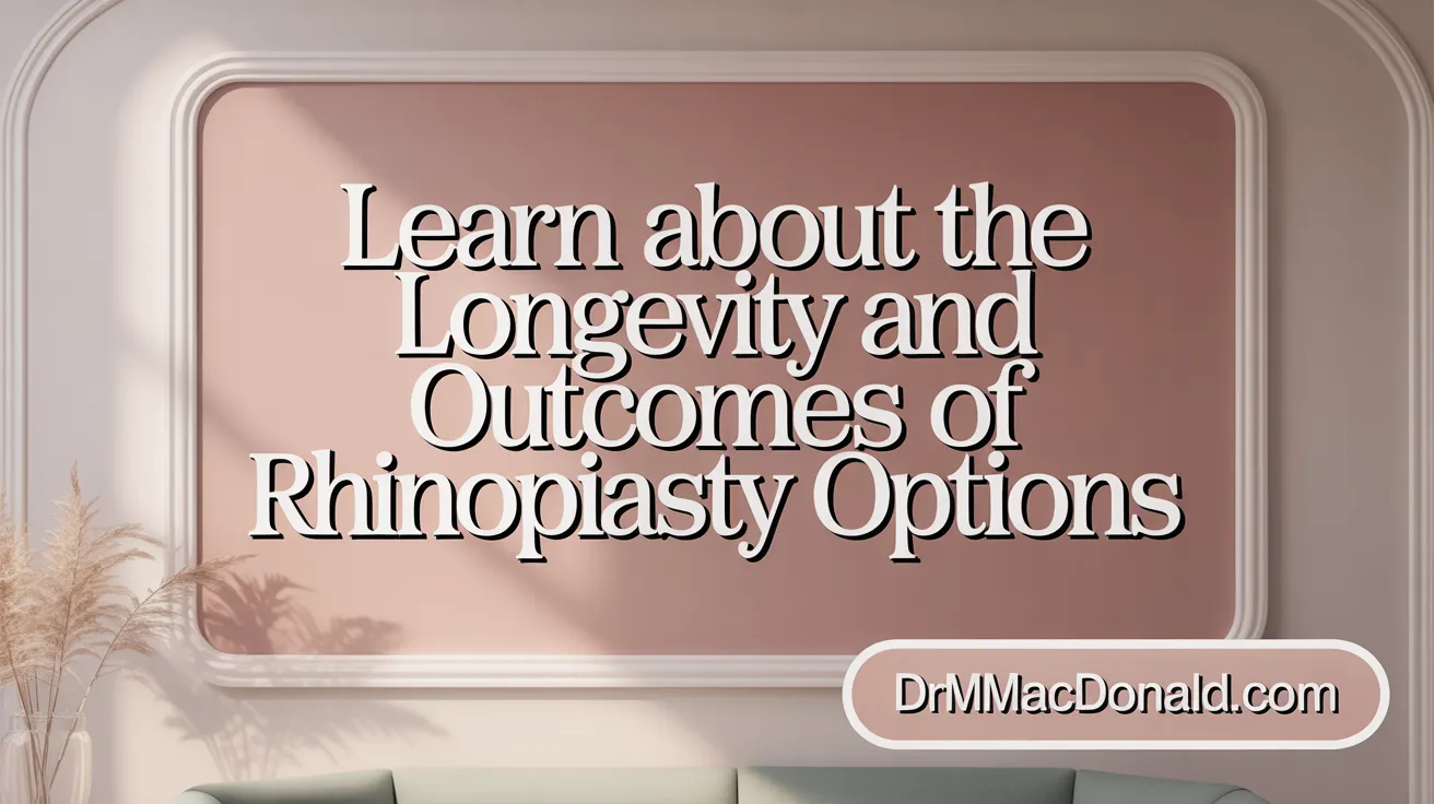 Learn About the Longevity and Outcomes of Rhinoplasty Options
