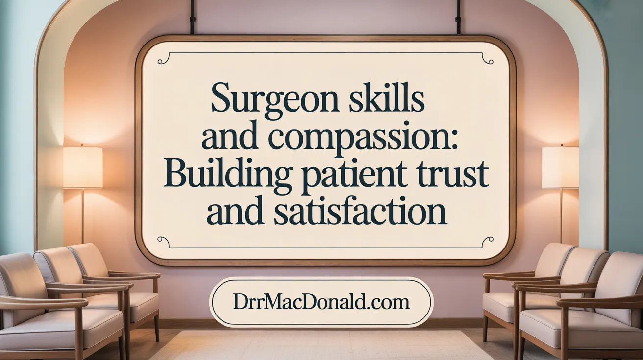 Surgeon Skills and Compassion: Key Drivers of Patient Trust and Satisfaction