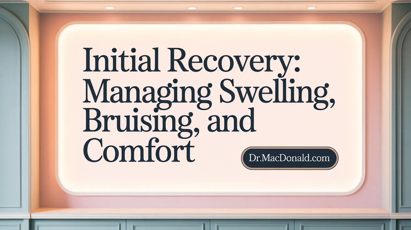 Initial Recovery: Managing Swelling, Bruising, and Comfort