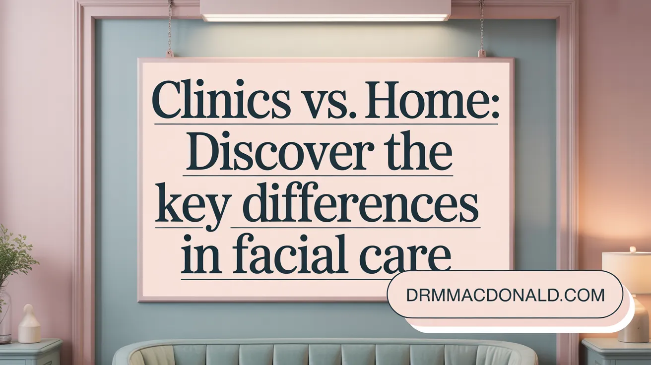 Clinics vs. Home: Discover the Key Differences in Facial Care