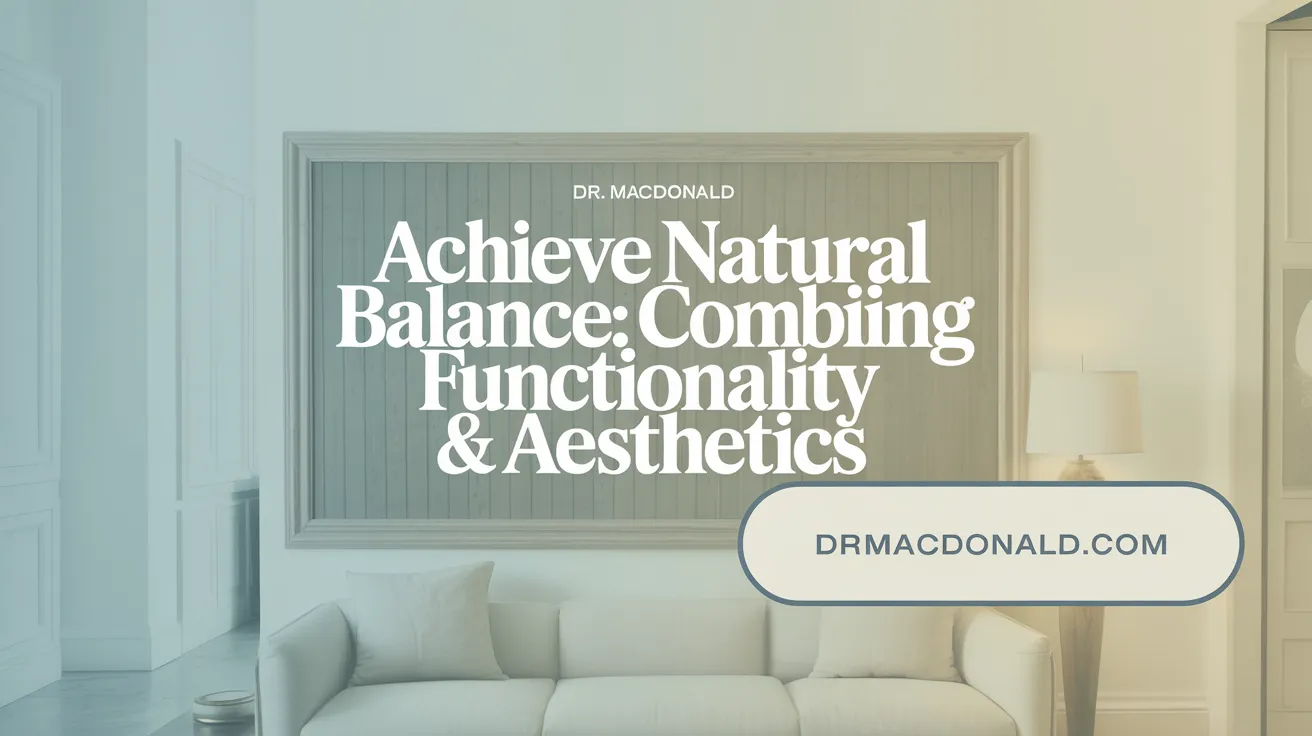 Achieve Natural Balance: Combining Functionality & Aesthetics