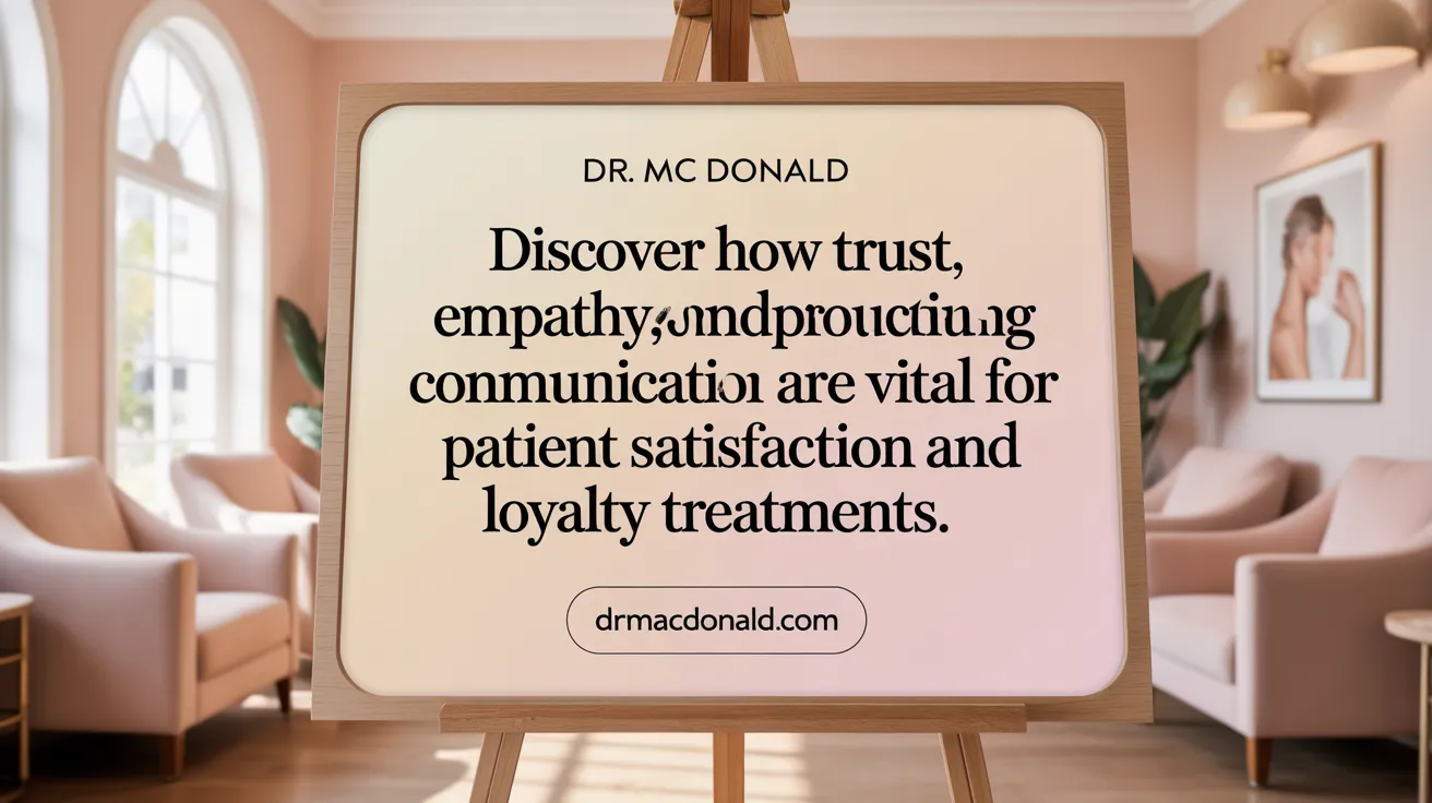 Discover how trust, empathy, and communication are vital for patient satisfaction and loyalty in aesthetic treatments.