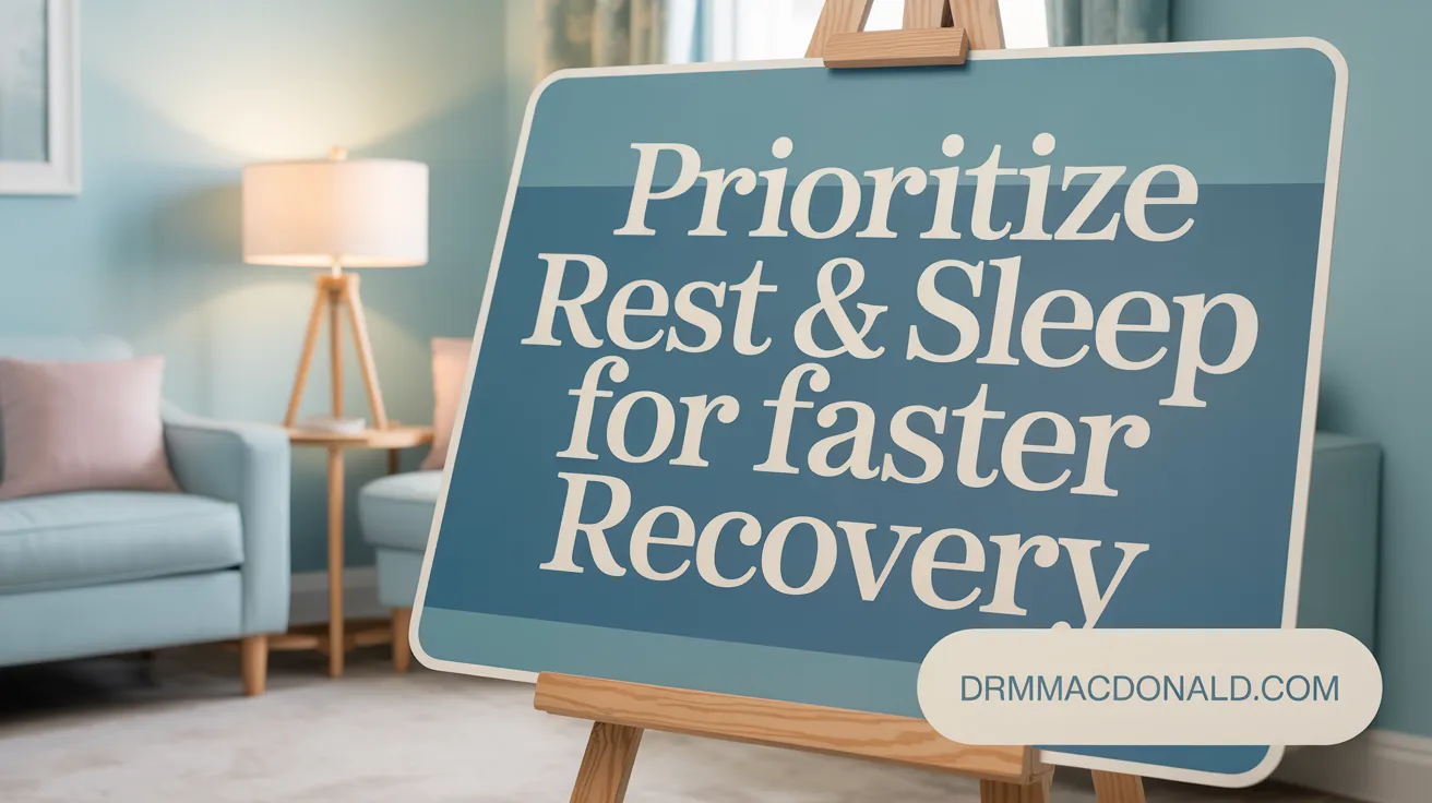Prioritize Rest & Sleep for Faster Recovery