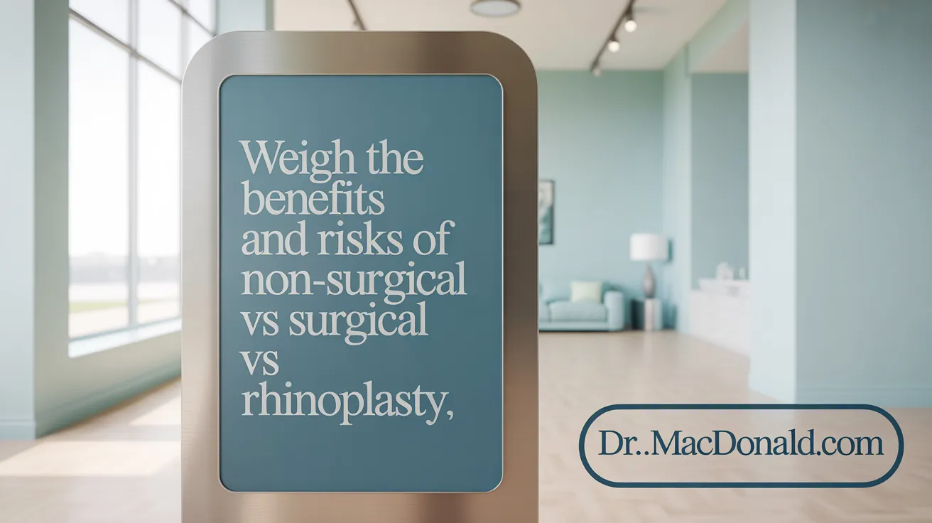 Weigh the Benefits and Risks of Non-Surgical vs Surgical Rhinoplasty