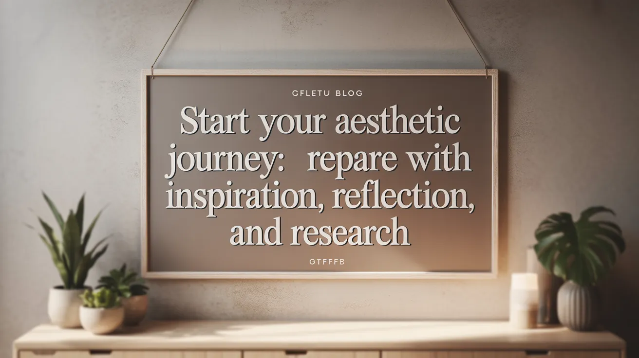 Start Your Aesthetic Journey: Prepare with Inspiration, Reflection, and Research