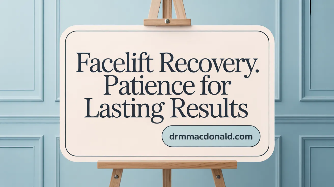 Facelift Recovery: Patience for Lasting Results