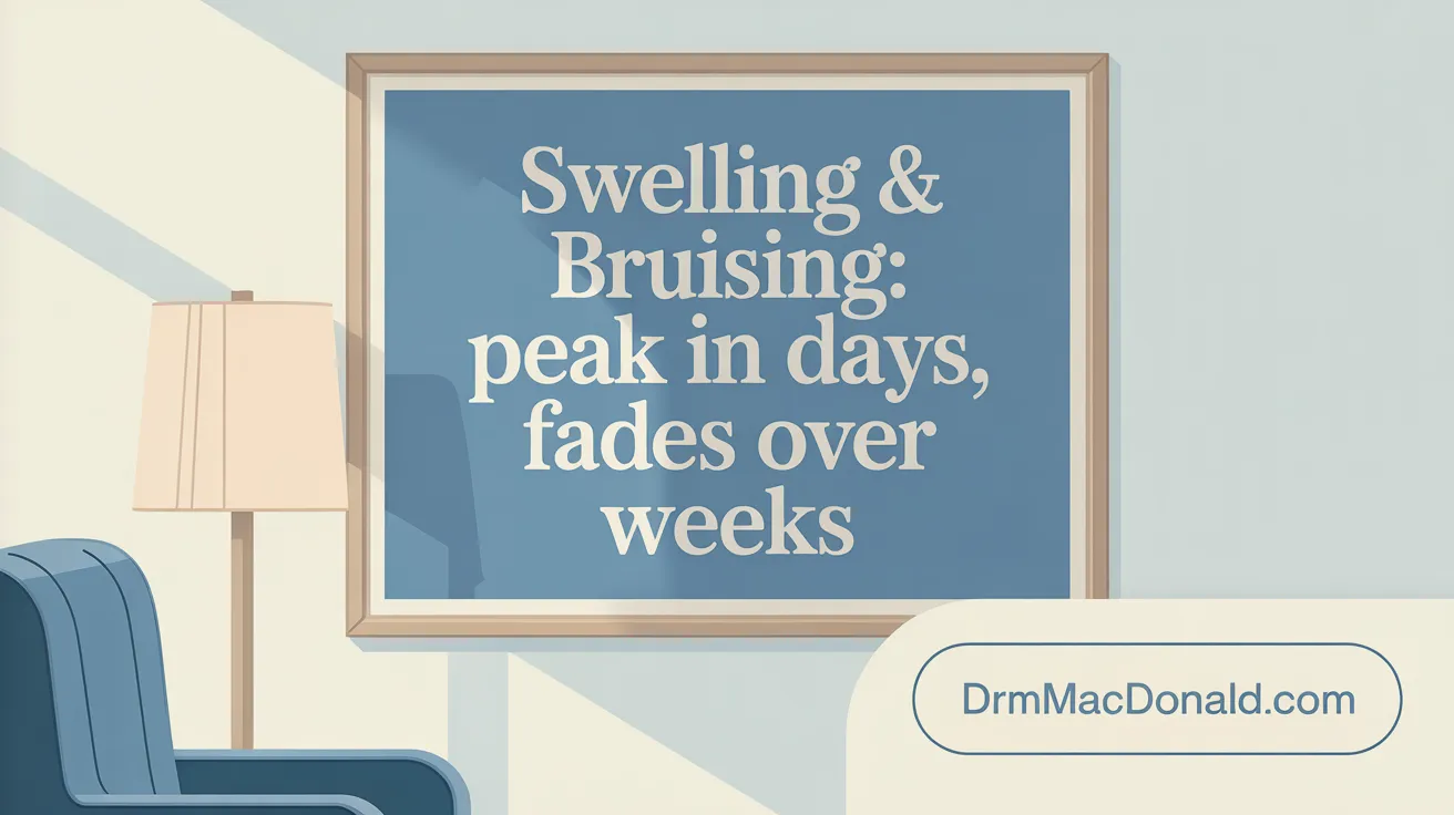 Swelling & Bruising: Peak in Days, Fades Over Weeks