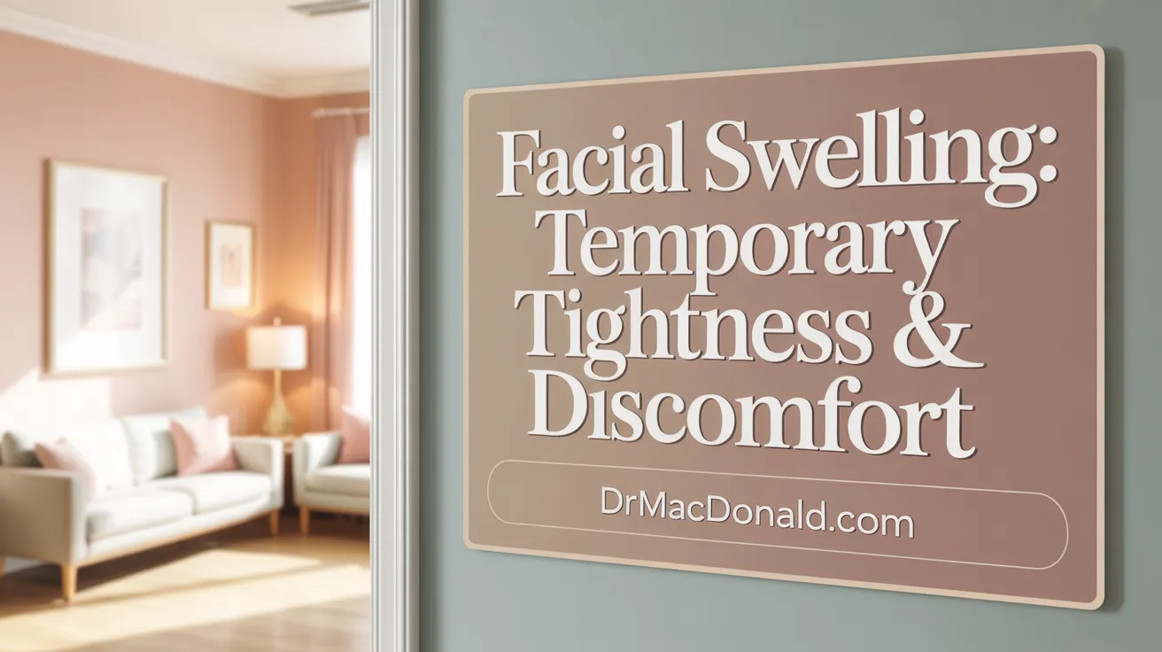 Facial Swelling: Temporary Tightness & Discomfort