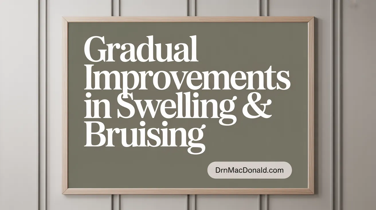 Gradual Improvements in Swelling & Bruising