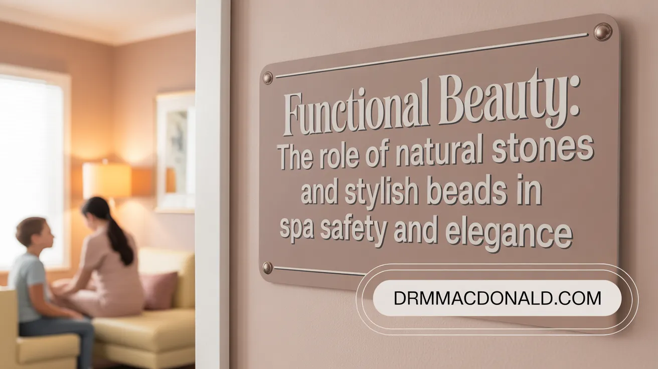 Functional Beauty: The Role of Volcanic Stones and Glass Beads in Spa Safety and Style