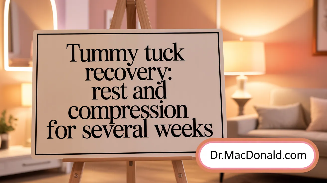 Tummy Tuck Recovery: Rest and Compression for Several Weeks