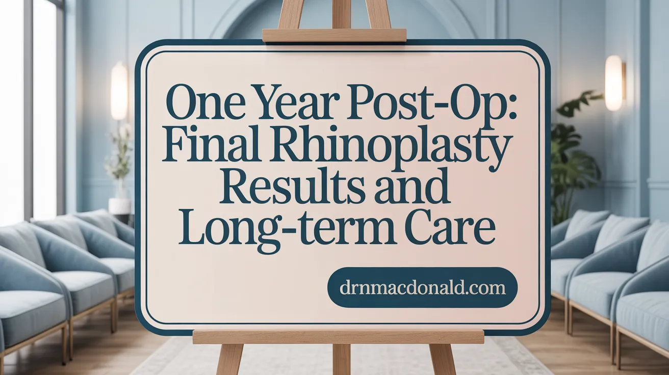 One Year Post-Op: Final Rhinoplasty Results and Long-Term Care