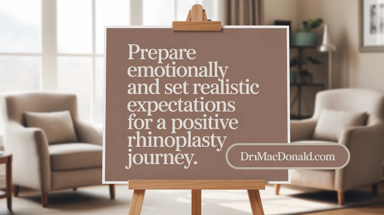 Prepare emotionally and set realistic expectations for a successful rhinoplasty experience