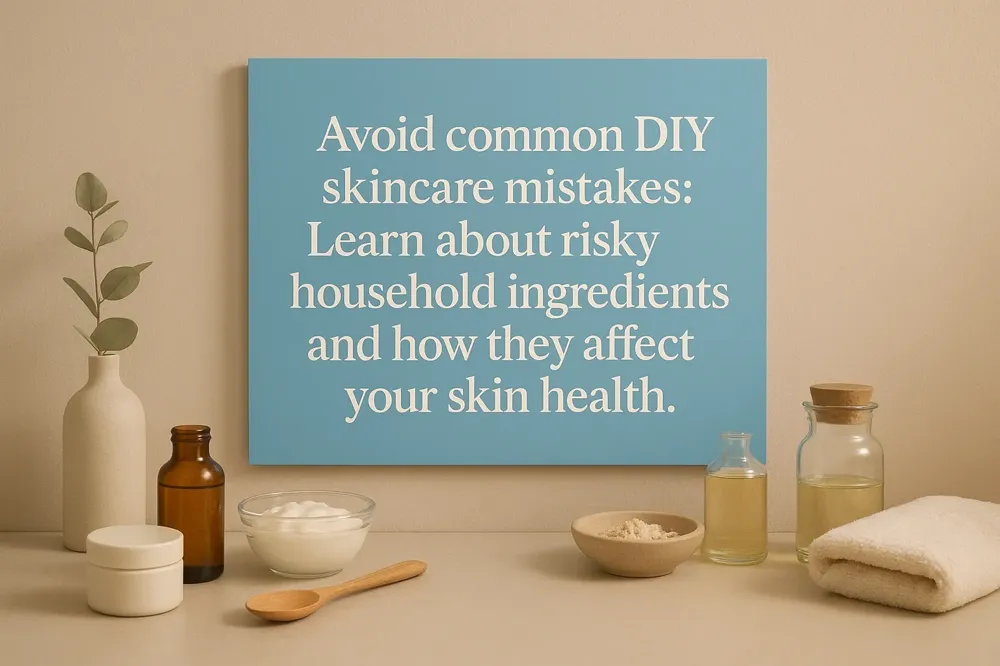 Avoid common DIY skincare mistakes: Learn about risky household ingredients and how they affect your skin health.
