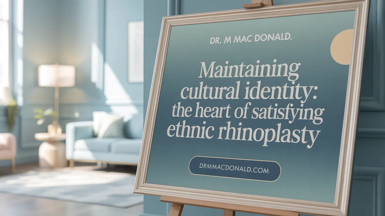 Maintaining Cultural Identity: The Heart of Satisfying Ethnic Rhinoplasty