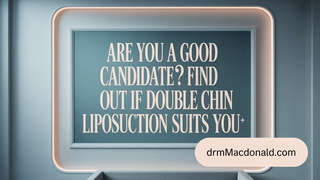 Are You a Good Candidate? Find Out if Double Chin Liposuction Suits You