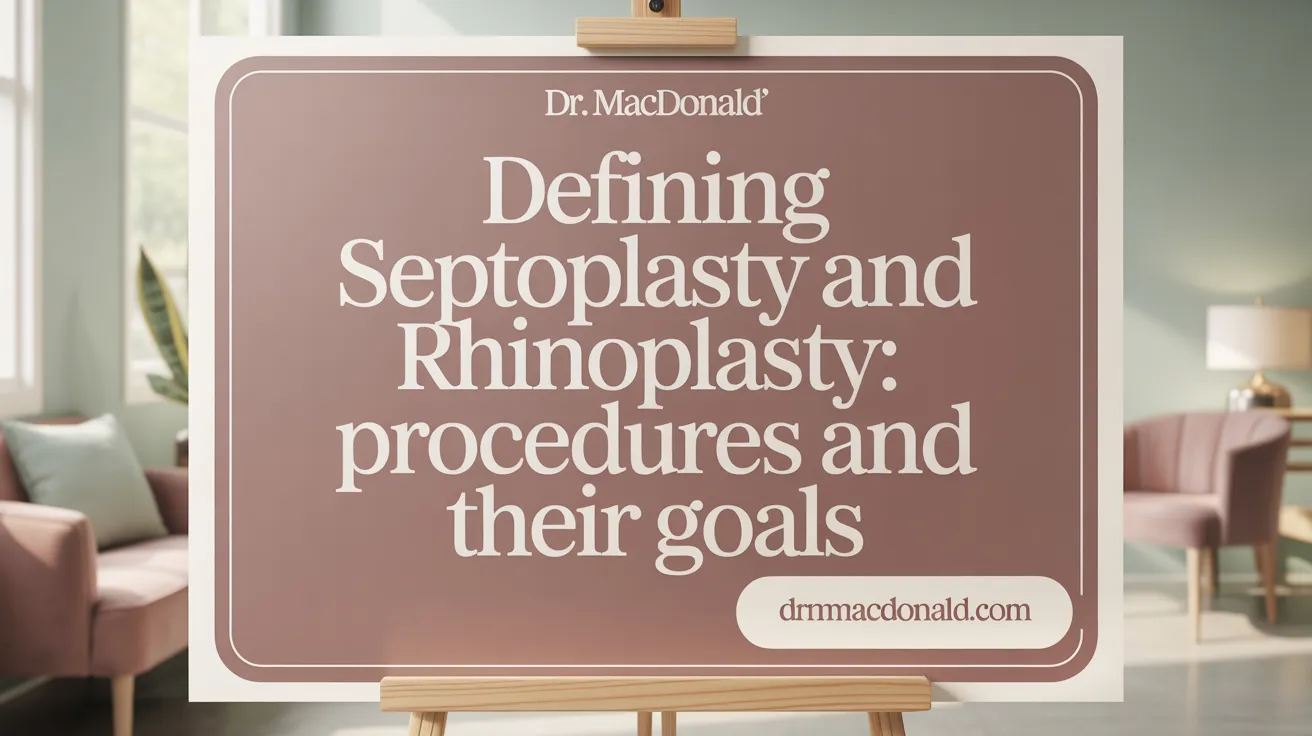 Defining Septoplasty and Rhinoplasty: Procedures and Their Goals