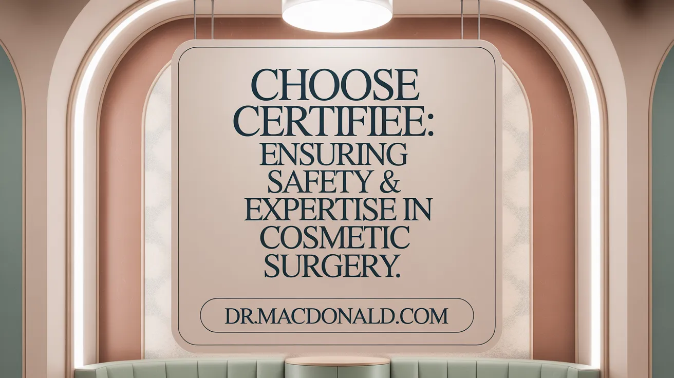 Choose Certified: Ensuring Safety & Expertise in Cosmetic Surgery