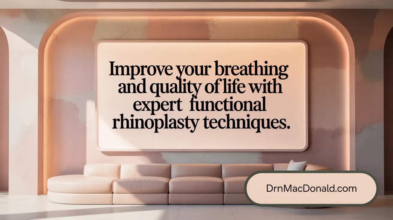 Improve your breathing and quality of life with expert functional rhinoplasty techniques.
