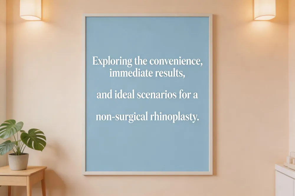 Exploring the convenience, immediate results, and ideal scenarios for a non-surgical rhinoplasty.