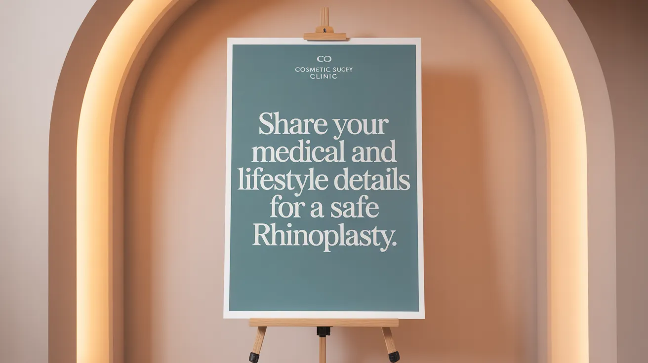 Share Your Medical and Lifestyle Details for a Safe Rhinoplasty