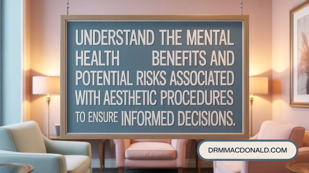 Understand the mental health benefits and potential risks associated with cosmetic procedures to ensure informed decisions.