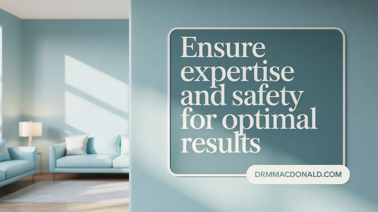 Ensure Expertise and Safety for Optimal Results