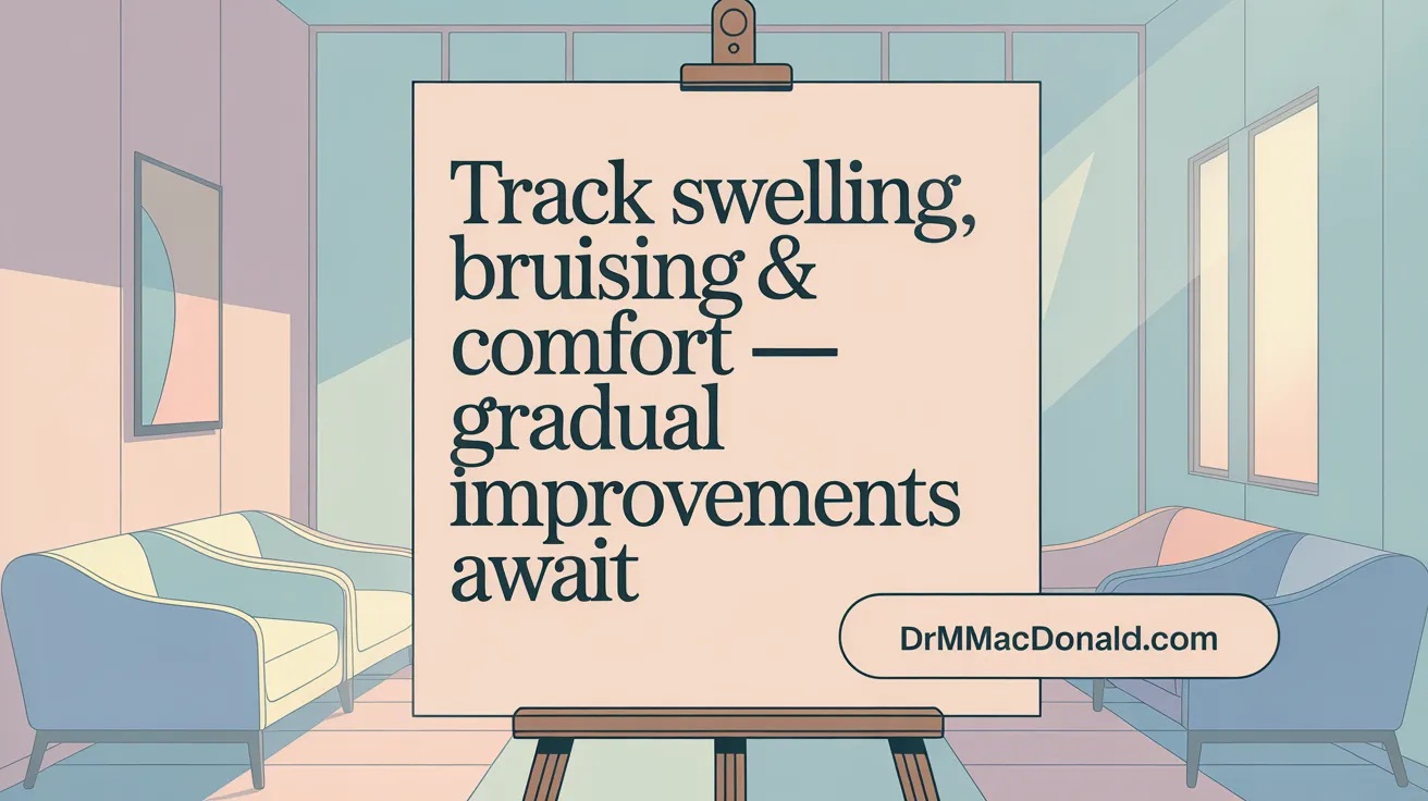 Track Swelling, Bruising & Comfort — Gradual Improvements Await