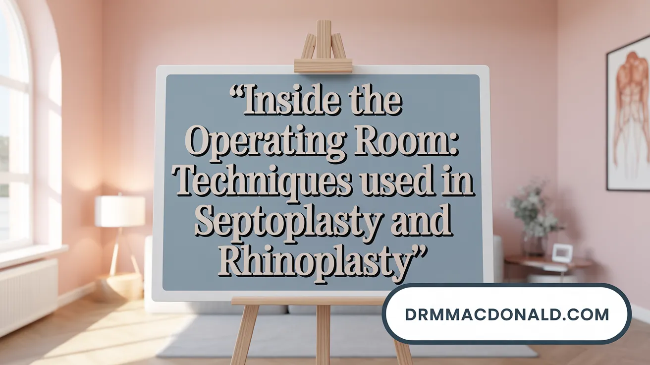 Inside the Operating Room: Techniques Used in Septoplasty and Rhinoplasty