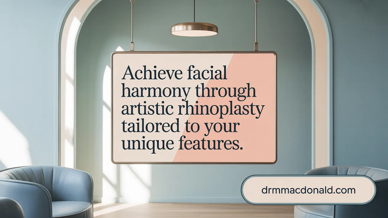 Achieve facial harmony through artistic rhinoplasty tailored to your unique features.