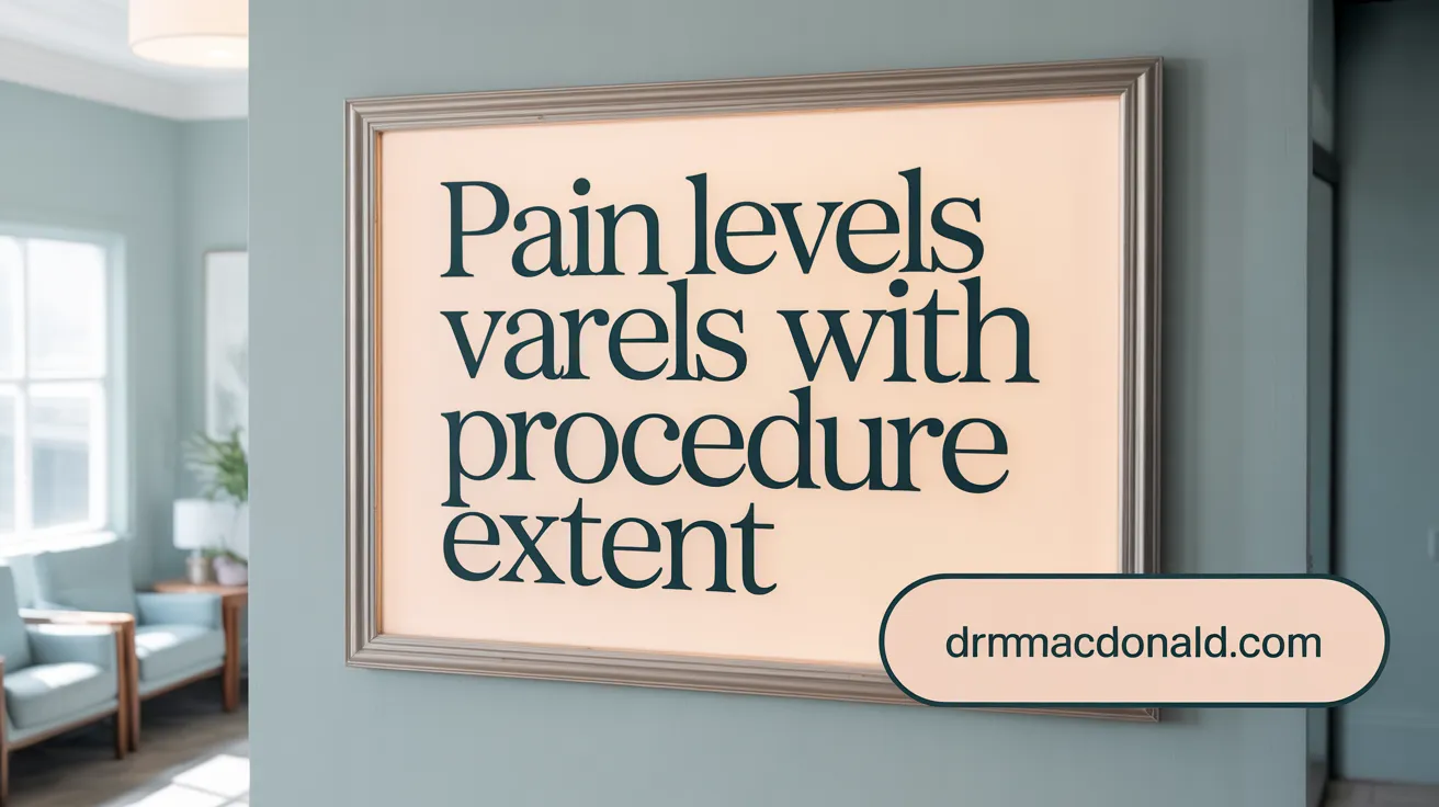 Pain Levels Vary with Procedure Extent