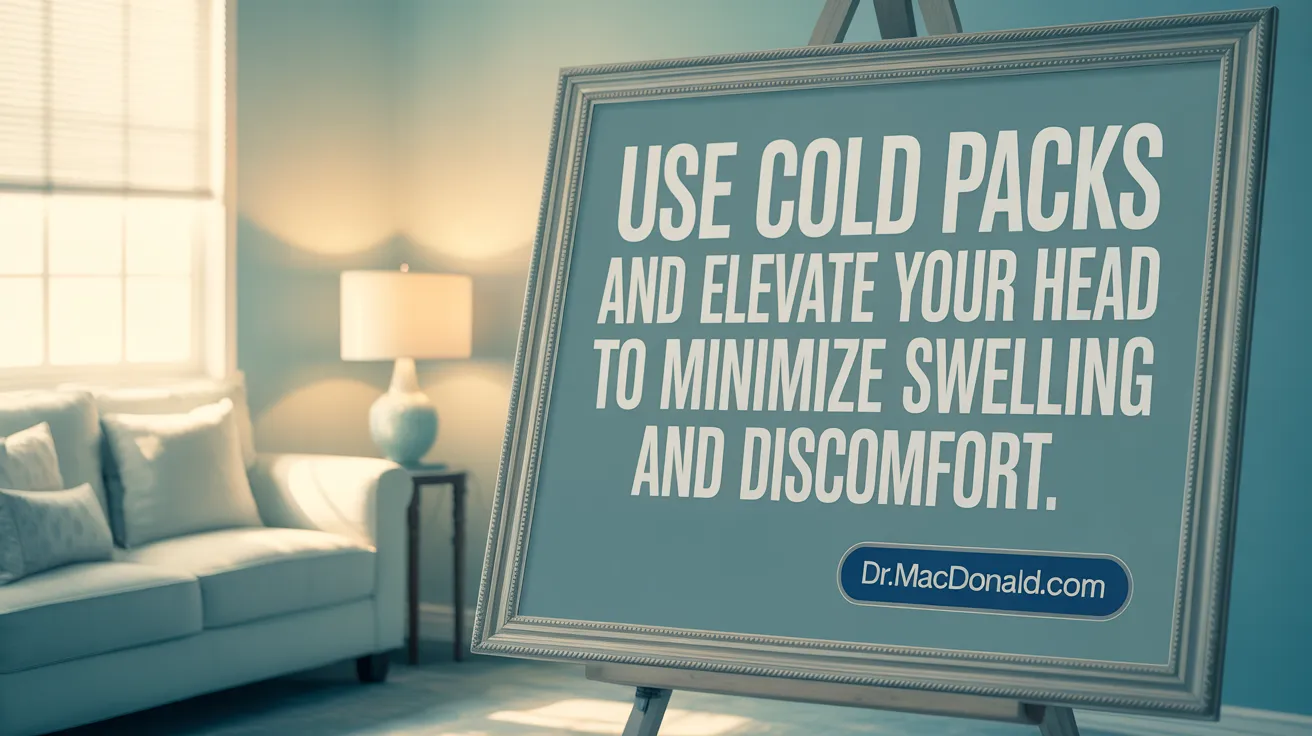 Use Cold Packs and Elevate Your Head to Minimize Swelling and Discomfort