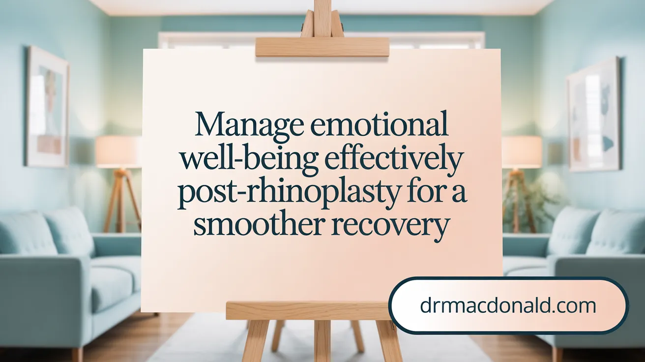 Manage emotional challenges effectively post-rhinoplasty for a smoother recovery
