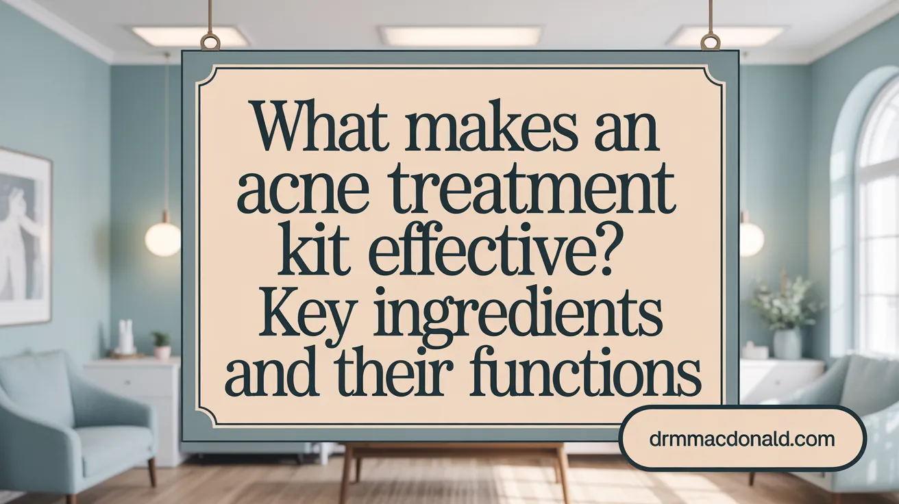 What Makes an Acne Treatment Kit Effective? Key Ingredients and Their Functions