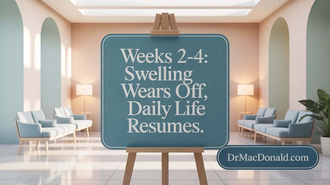 Weeks 2-4: Swelling Wears Off, Daily Life Resumes
