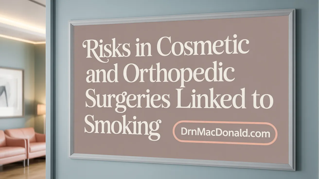 Risks in Cosmetic and Orthopedic Surgeries Linked to Smoking