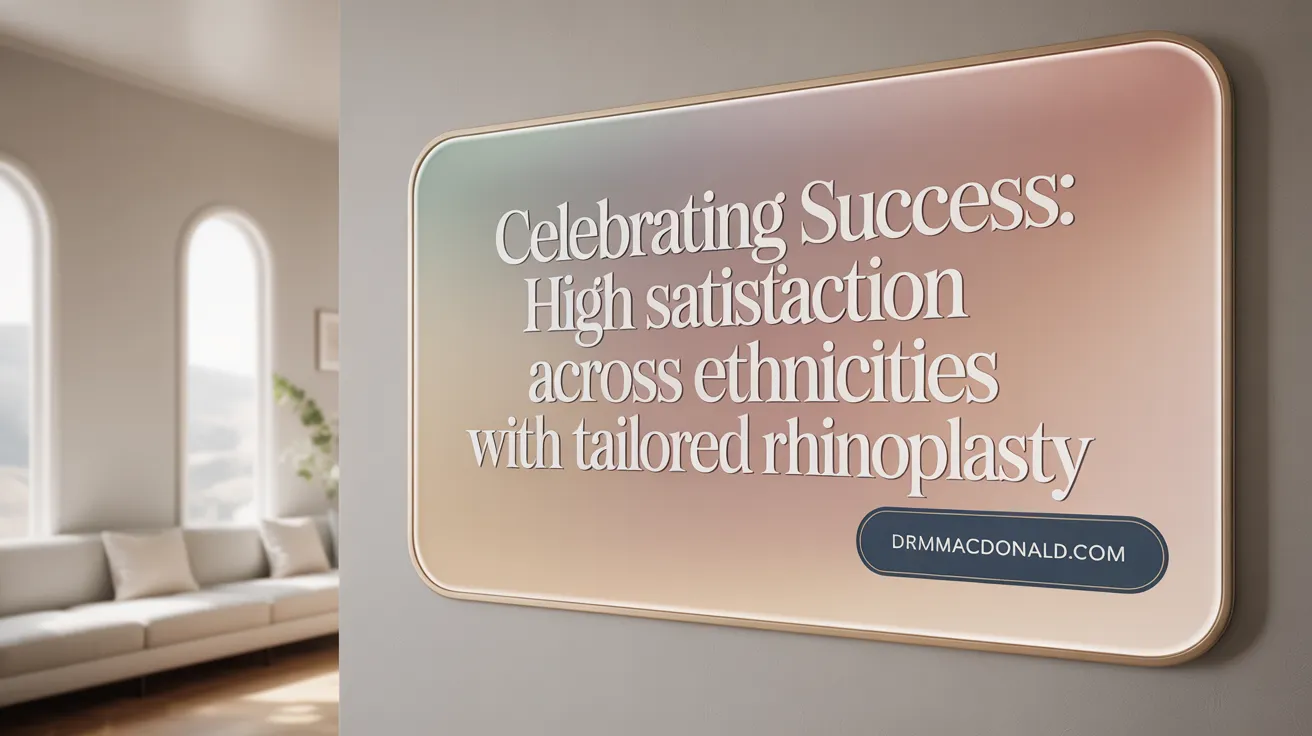 Celebrating Success: High Satisfaction Across Ethnicities with Tailored Rhinoplasty