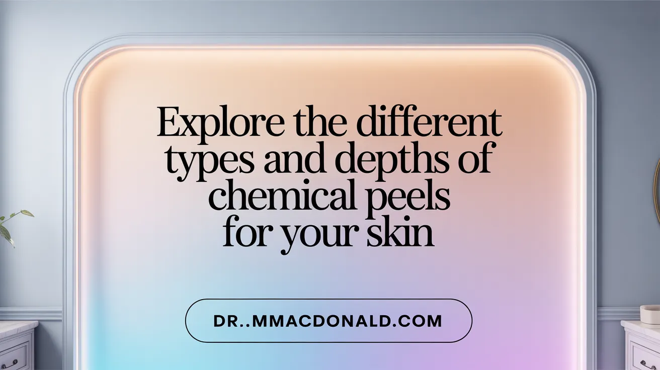 Explore the Different Types and Depths of Chemical Peels for Your Skin