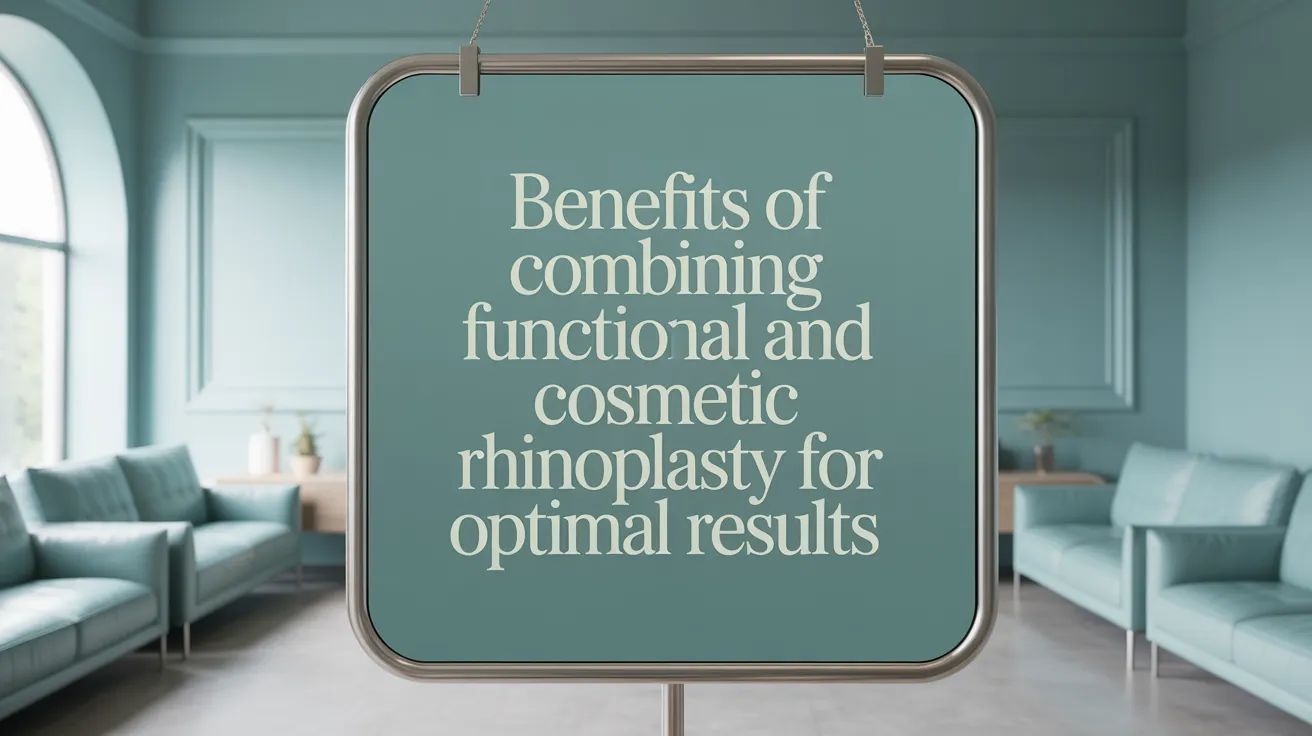 Benefits of Combining Functional and Cosmetic Rhinoplasty for Optimal Results