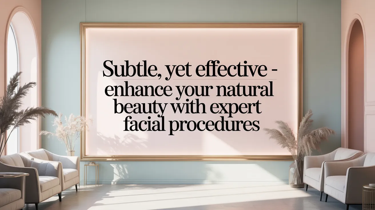 Subtle, Yet Effective - Enhance Your Natural Beauty with Expert Facial Procedures